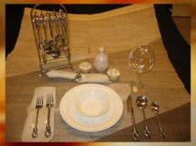 Place Setting with Stand